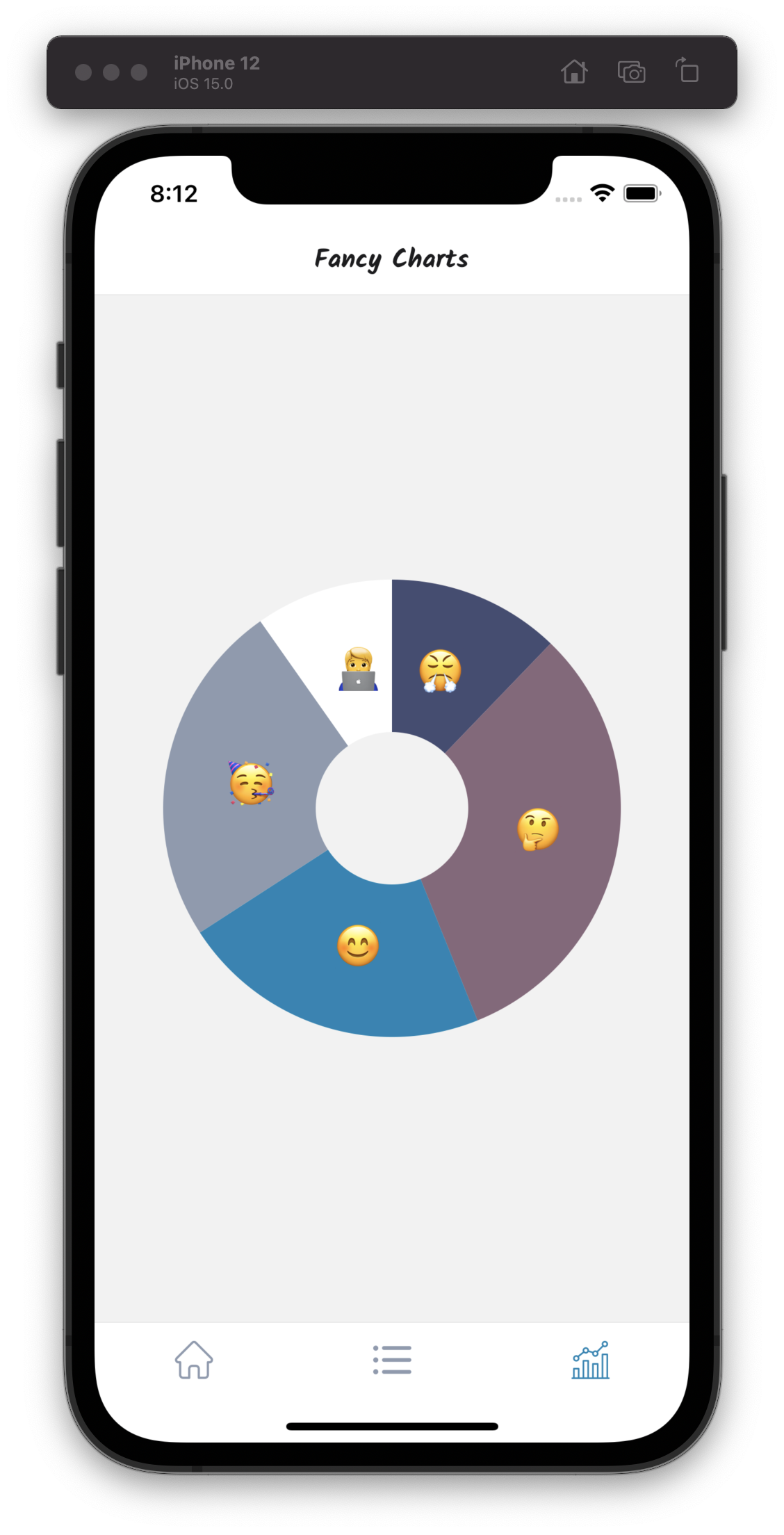 iOS Pie chart